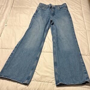 Zara Light Blue Flare Jeans
